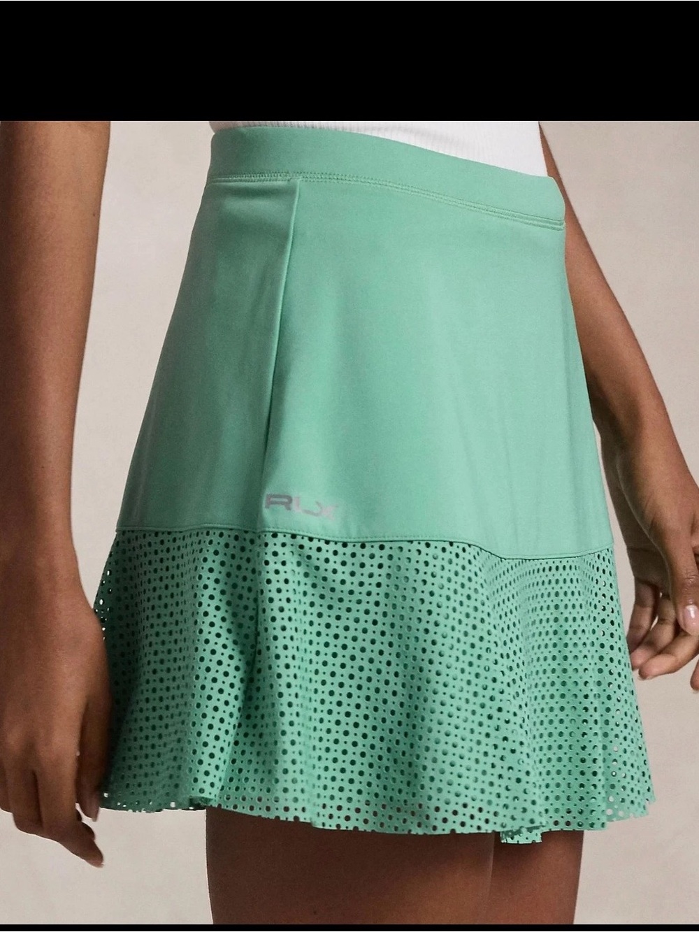 NWT Ralph Lauren RLX green skirt skort shorts Pickleball Tennis Golf size Med